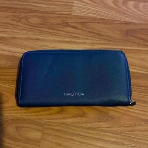 Nautica wallet navy blue
